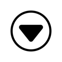 Download icon vector. Upload button illustration. Load symbol or logo. vector