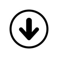 Download icon vector. Upload button illustration. Load symbol or logo. vector