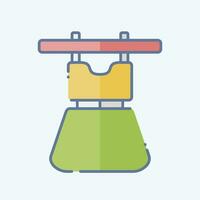 Icon Dress Drying. related to Laundry symbol. doodle style. simple design editable. simple illustration vector