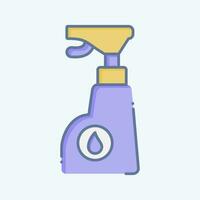 Icon Chemistry. related to Laundry symbol. doodle style. simple design editable. simple illustration vector