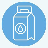 Icon Washing Powder. related to Laundry symbol. blue eyes style. simple design editable. simple illustration vector