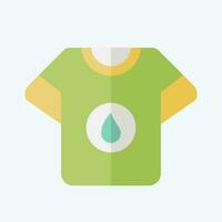 Icon Tshirt Stain. related to Laundry symbol. flat style. simple design editable. simple illustration vector