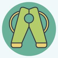 Icon Clothes Pegs. related to Laundry symbol. color mate style. simple design editable. simple illustration vector