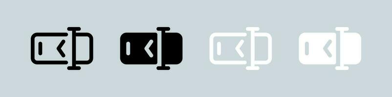 Rename icon set in black and white. Write signs vector illustration.