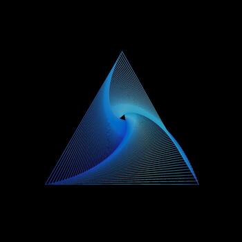 Abstract geometric colorful gradient symbolic icon pattern vector