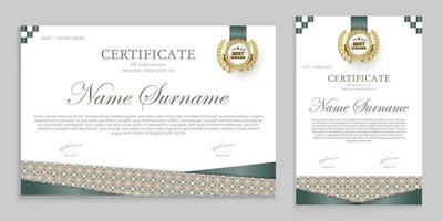 Award certificate design suitable for awards graduations certificates and others vector