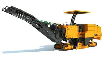 Cold Planer 3D rendering on white background photo