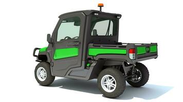 UTV Utility Vehicle 3D rendering on white background photo