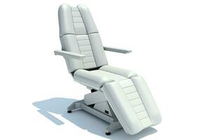 Medical Examination Chair 3D rendering on white background photo