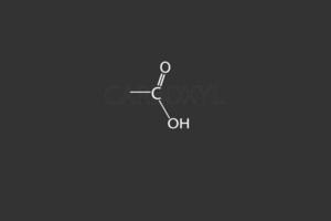 Carboxyl molecular skeletal chemical formula vector