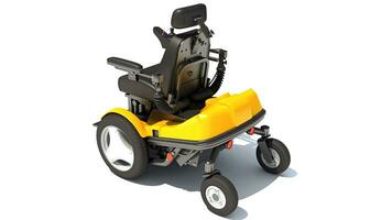 Electric Power Wheelchair 3D rendering on white background photo