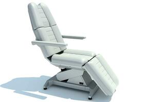 Medical Examination Chair 3D rendering on white background photo