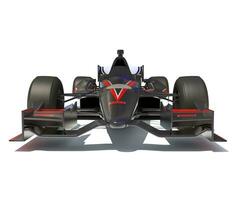 Race Car 3D rendering on white background photo