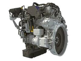 Car Engine 3D rendering on white background photo