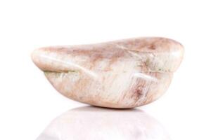 Macro mineral stone jasper on a white background photo