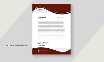 Vector modern company letterhead design template