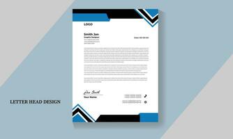 Vector modern company letterhead design template