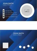 Vector modern business card and creative business card template