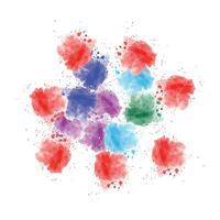 Water color splash splatter stain brush vector illustration.