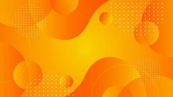 Beautiful dynamic orange gradient background, abstract creative wavy and geometry shapes, fluid wallpaper. Suitable for businesses selling banners, events, templates, pages, and others vector