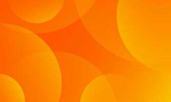 Minimal geometric background. Orange elements with fluid gradient. Dynamic shapes composition. Eps10 vector