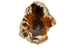 Macro stone Jasper mineral on white background photo