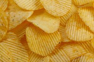 Lots of potato chips, texture photo