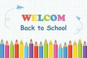 Back to school background vector