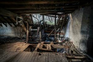 Urban, Old abandoned factory in Belgium. photo