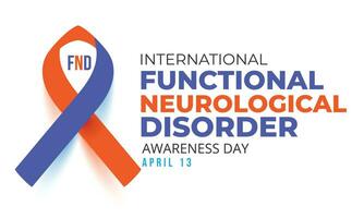 Functional Neurological Disorder awareness day. background, banner, card, poster, template. Vector illustration.