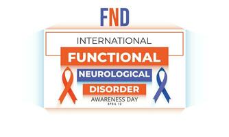 Functional Neurological Disorder awareness day. background, banner, card, poster, template. Vector illustration.