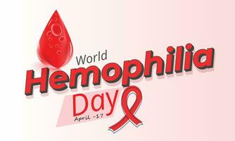 World Hemophilia Day. background, banner, card, poster, template. Vector illustration.