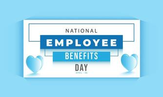 National Employee Benefits Day. background, banner, card, poster, template. Vector illustration.