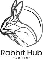 Rabbit logo vector