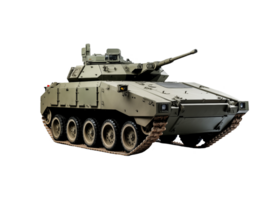 AI generated Main battle tank in hyper realistic style. Armored fighting vehicle. Special military transport. Detailed PNG colorful illustration. AI Generated