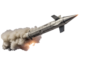 AI generated Military missile concept in realistic style. Air to surface missiles. Detailed PNG Illustration. Ai generated