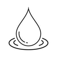 Water drop icon vector