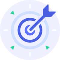 target mission and goal modern icon clipart illustration png