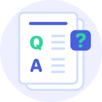 survey questions modern icon clipart illustration png