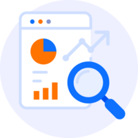 data analytics report modern icon clipart illustration png