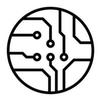 Circuit board, technology vector icon. For your web site design, logo, app, UI. Vector illustration