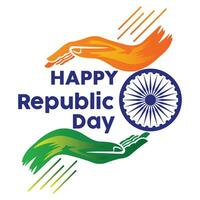 Indian republic day 26th january background vector