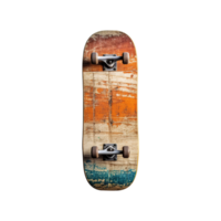 AI generated skateboard deck on transparent background PNG