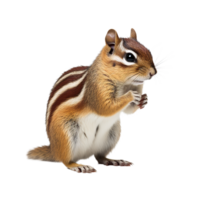 AI generated chipmunk on transparent background PNG