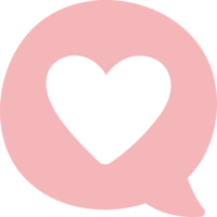 linda pastel rosado mano dibujado garabatear corazón icono. png