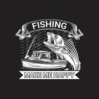 fishing typography tshirt vector design