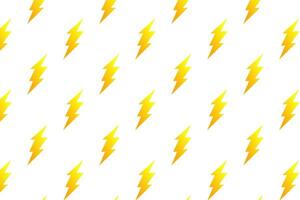 lightning flash thunder abstract geometric style seamless pattern template yellow background wallpaper design vector