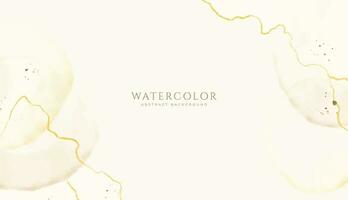 Abstract horizontal watercolor background. Neutral light colored empty space background illustration vector