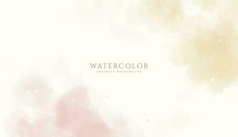 Abstract horizontal watercolor background. Neutral light colored empty space background illustration vector