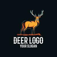 vector logo deer